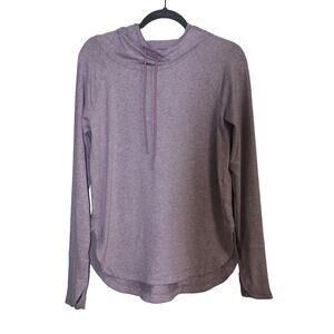 Athleta Mauve Purple Pullover with Hoodie size Small